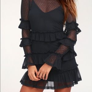Fifth Label black ruffle dress